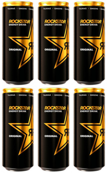 Rockstar Energy Drink Original Bautura Energizanta 6 buc x 250ml