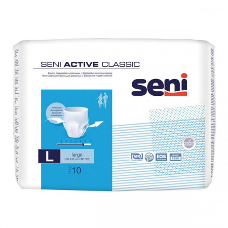 Seni Active Classic Marimea L Scutece tip Chilot 100-135cm 10bucati