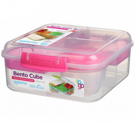 Sistema Caserola Dreptunghiulara Bento Cube 1.25L