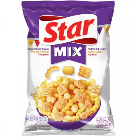 Star Snack din Faina de Porumb cu Gust de Iaurt si Usturoi 90g