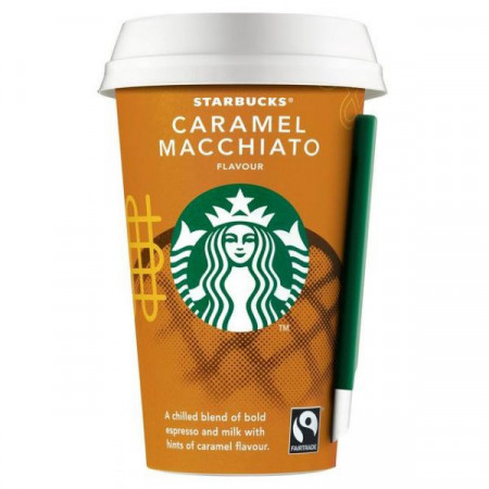 Starbucks Caramel Macchiato Bautura cu Lapte 220ml