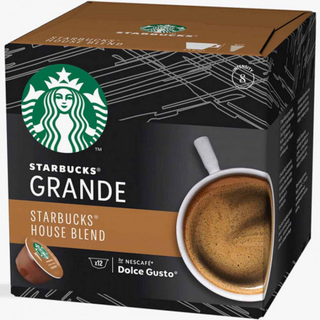 Starbucks Dolce Gusto House Blend Cafea Prajita si Macinata Capsule 102g
