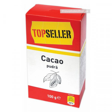 TopSeller Cacao Pudra la Cutie cu continut Redus de Grasime 100g