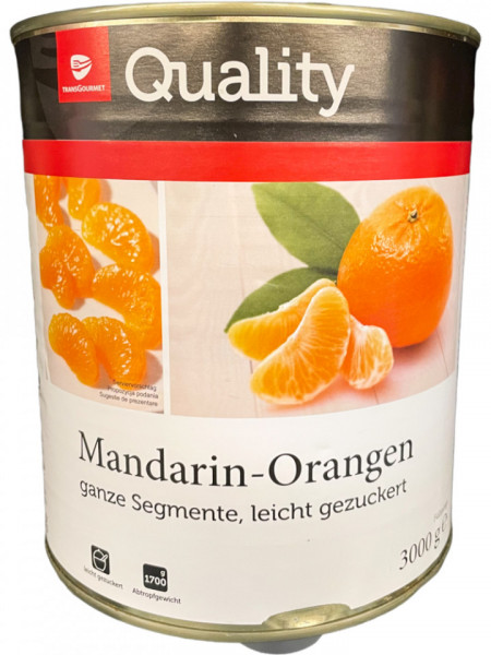 Transgourmet Quality Mandarine Felii Intregi in Sirop Slab Indulcit 3000g