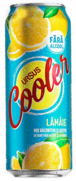 Ursus Cooler Bere cu Lamaie 0% Alcool 500ML