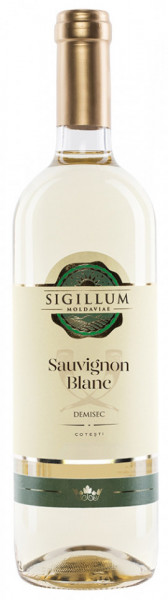 Vincon Sigillum Moldaviae Sauvignon Blanc Vin Alb Demisec 14% Alcool 750ml