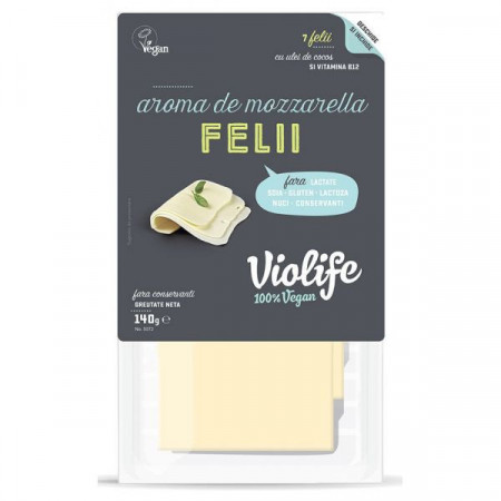 Violife Specialitate Felii cu Aroma de Mozzarella cu Ulei de Cocos si Vitamina B12 140g