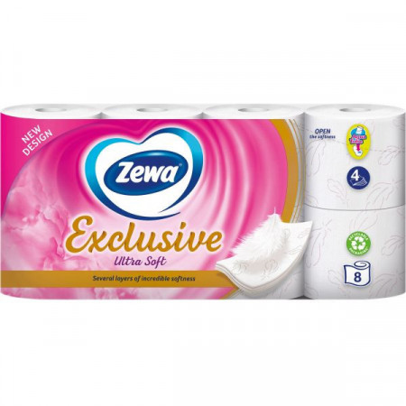 Zewa Exclusive Ultra Soft Hartie Igienica 4 Straturi 8 Role