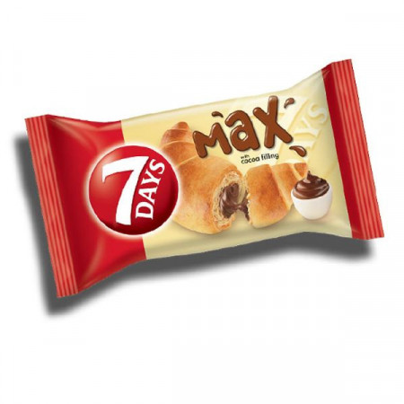 7 Day's Max Croissant cu Crema de Cacao 85g