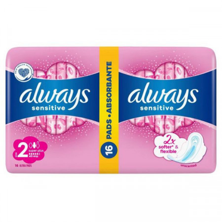 Always Absorbante Sensitive Super Plus Duo 16bucati