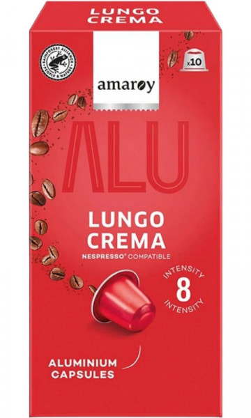 Amaroy Alu Lungo Crema Cafea Macinata 10 capsule 55g
