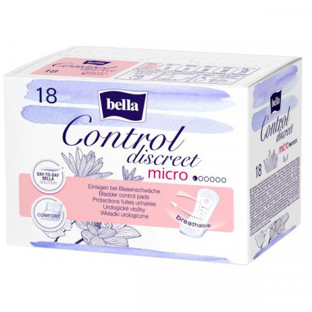 Bella Absorbante pentru Incontinenta Urinara Control Discreet Micro 18bucati