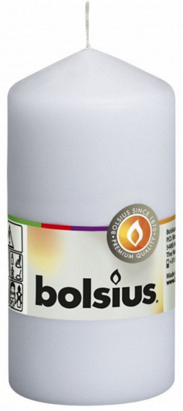 Bolsius Lumanare Tip Stalp 120x58mm Alba