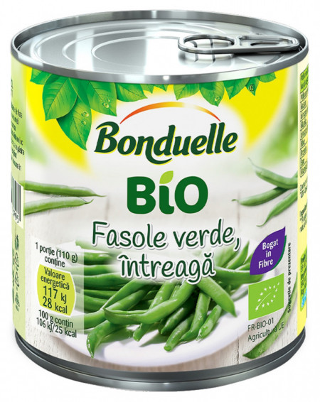 Bonduelle Fasole Verde Fina Intreaga Bio 400g