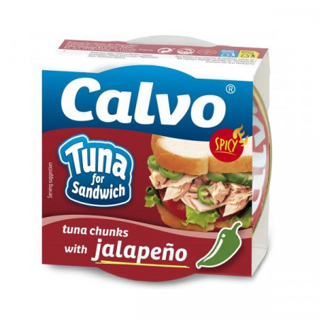 Calvo Ton pentru Sandwich cu Jalapeno 142g