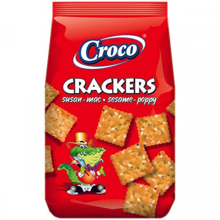 Croco Crackers Biscuiti cu Susan si Mac 400g