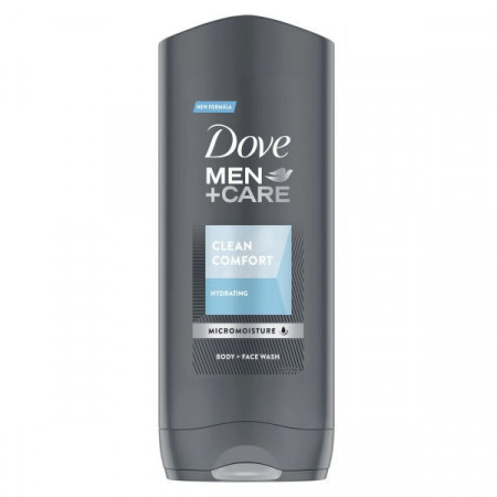 Dove Men+ Care Clean Comfort Gel de Dus pentru Fata si Corp 400ml