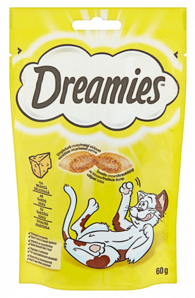 Dreamies Recompense pentru Pisici Adulte cu Branza Delicioasa 60g