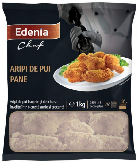 Edenia Chef Aripi de Pui Pane 1000g