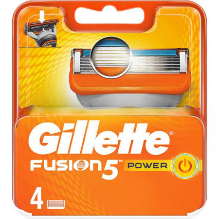 Gillette Fusion 5 Power Rezerve pentru Aparat de Ras 4bucati