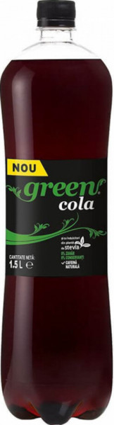 Green Bautura Racoritoare Carbogazoasa cu Aroma de Cola 1.5L