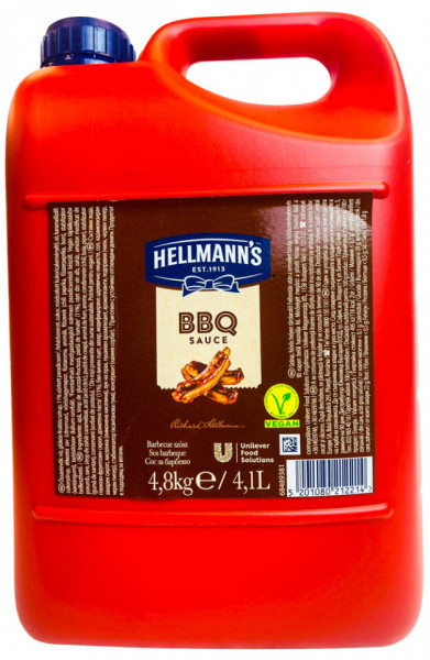 Hellmans Sos Barbeque 4.8L
