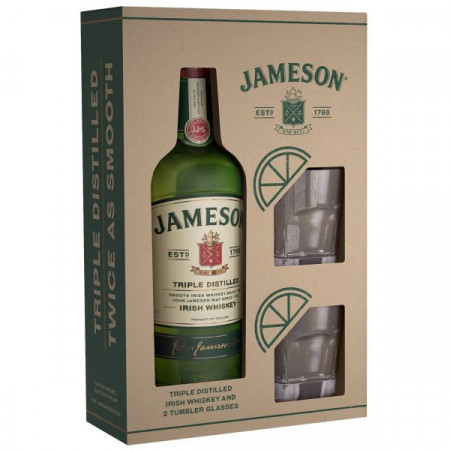 Jameson Set Whisky 700ml + 2 Pahare