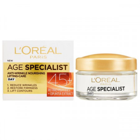 L'Oreal Age Specialist Crema Antirid De Zi cu Efect de Lifting Age 45+ 50ml