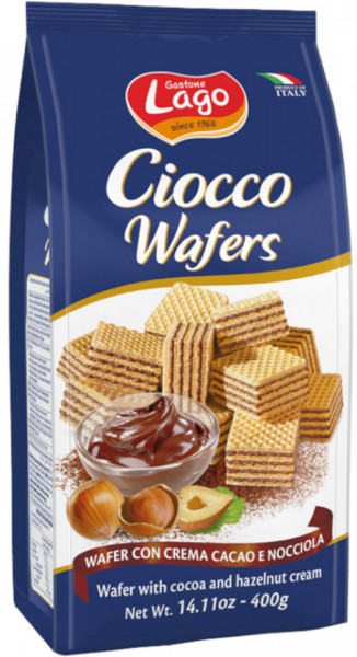 Lago Napolitane cu Cacao si Crema de Alune 400g