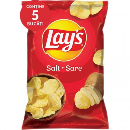 Lay's Chipsuri din Cartofi cu Sare 5bucati x 60g