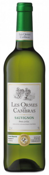 Les Ormes de Cambras Sauvignon Vin Alb Sec 12% Alcool 750ml