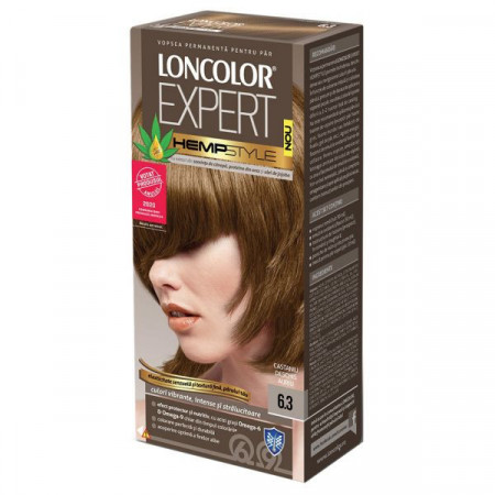 Loncolor Expert Oil Fusion Hempstyle Vopsea de Par Nr.6.3 Castaniu Deschis Auriu