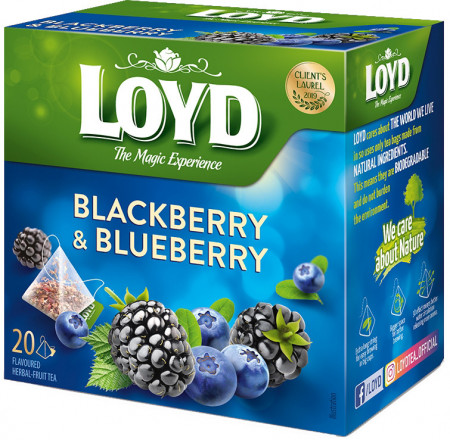 Loyd Ceai Aromatizat cu Mure si Afine 20plicuri x 2g