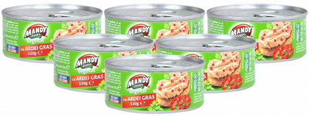 Mandy Pasta Vegetala Tartinabila cu Ardei 6 buc x 120g