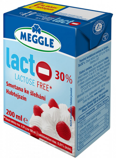 Meggle Smantana pentru Frisca fara Lactoza Grasime 30% 200ml