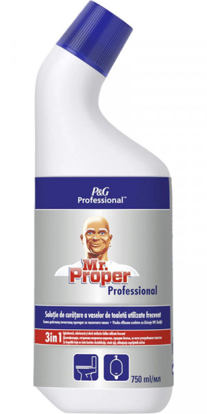 Mr.Proper Professional Solutie de Curatare a Vaselor de Toaleta Utilizate Frecvent 750ml