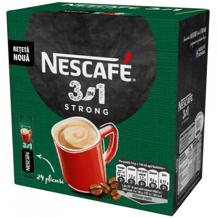 Nescafe 3in1 Strong Cafea Instant 24 buc x 14g