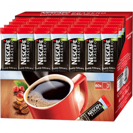 Nescafe Brasero Cafea Solubila 60 plicuri 108g