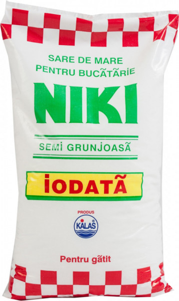 Niki Sare de Mare pentru Bucatarie Semi Gunjoasa Iodata 1Kg