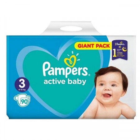 Pampers Active Baby Marimea 3 6-10kg 90bucati