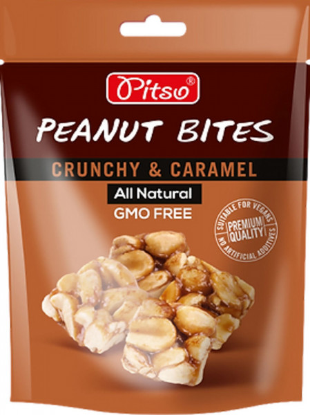 Pitso Peanut Bites Caramel Bar Arahide 100g