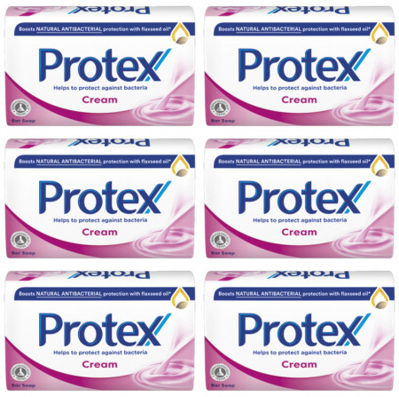 Protex Cream Sapun Solid de Toaleta 6 buc x 90g