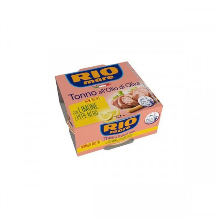 Rio Mare Ton in Ulei de Masline cu Suc de Lamaie si Piper Negru 130g