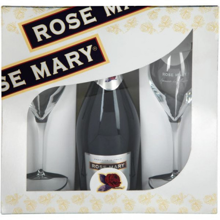 Rose Mary Set Bianco Demisec 750ml + 2 Pahare