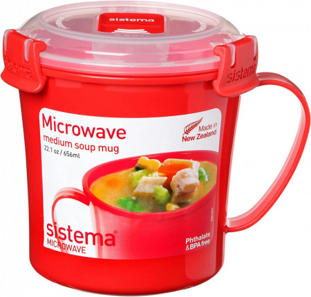 Sistema Cana din Plastic Rotund cu Capac pentru Cuptor 656ML