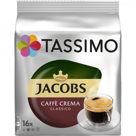 Tassimo Jacobs Caffe Crema Classico Capsule Cafea 16 capsule x 7g