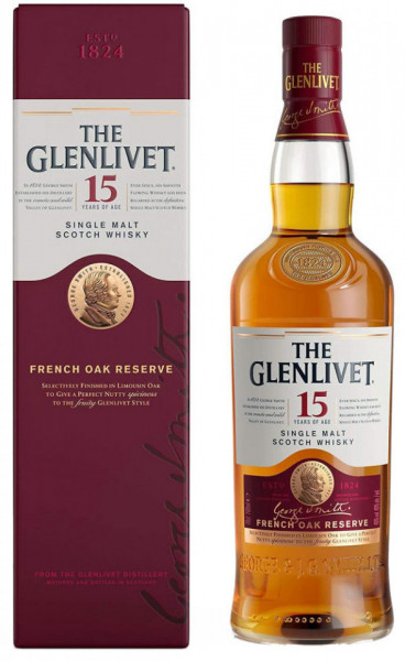The Glenlivet French Oak Reserve Whisky Scotian 15 Ani 40% Alcool 700ml