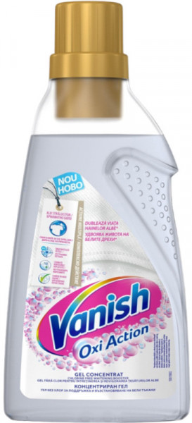 Vanish Oxi Action Gel Concentrat fara Clor pentru Intretinerea si Revigorarea Tesaturilor Albe 750ml