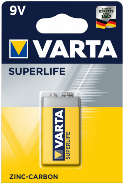 Varta Baterie Alkalina Super Life Zinc Carbon 9V
