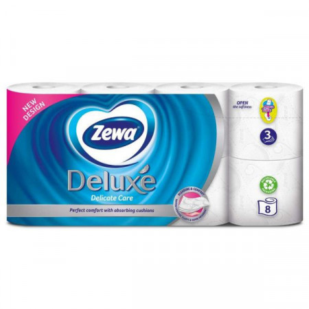 Zewa Deluxe Delicate Care Hartie Igienica 3 Straturi 8 Role